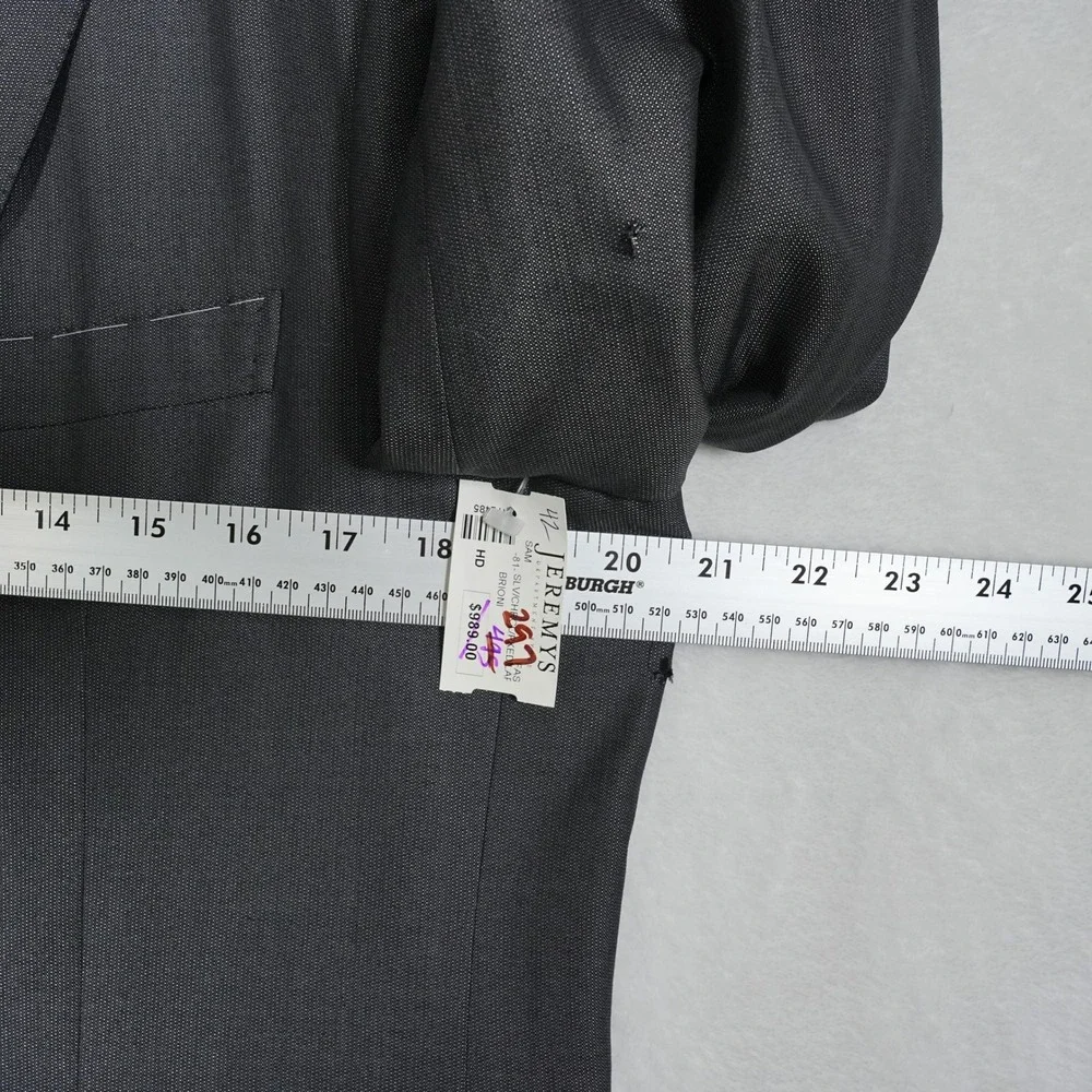 Brioni NM Estense Mens Blazer 42R Charcoal Grey Wool Silk 2-Button Sport Coat IT
